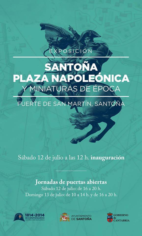 Cartel Santoña Plaza Napoleónica y Miniaturas de época